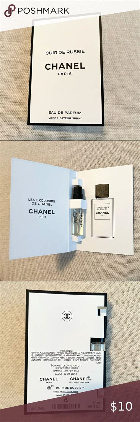 chanel cuir de russie sample.